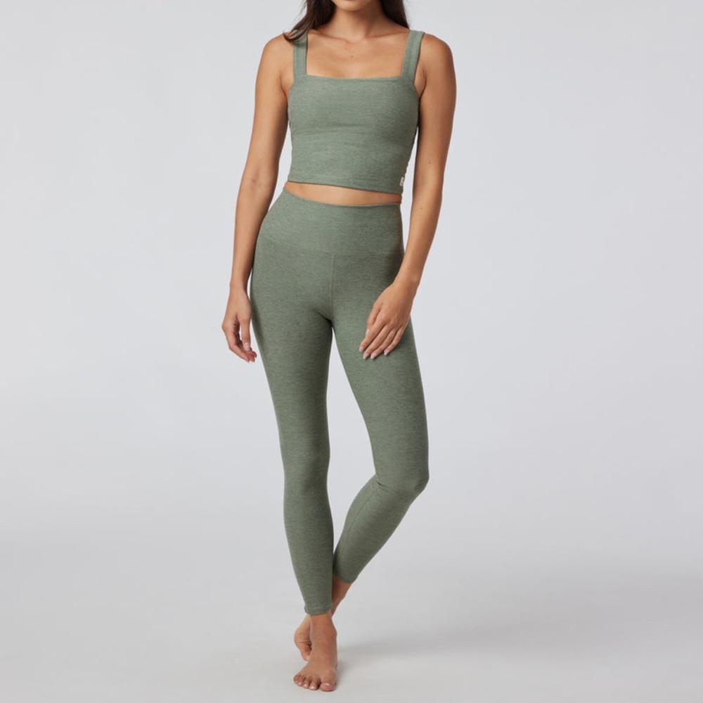 Vuori Clean Elevation Legging Pistachio Heather Green
